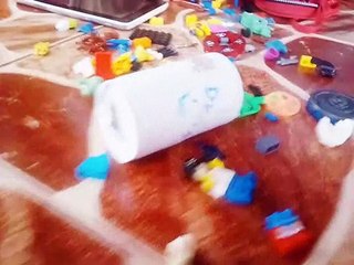 How to make a Lego double bed tutorial! (Cardboard with shelf)