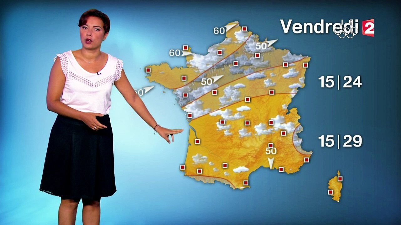 ANAIS BAYDEMIR pour LA METEO le 2016 07 27 midi sur FRANCE 2