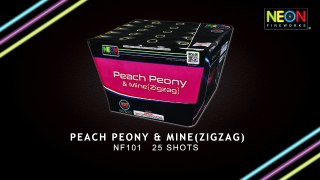 PEACH PEONY & MINE(ZIGZAG)--NF101 by Neon Fireworks