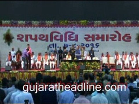 Vijay Rupani & Nitin Patel's oath as CM, Dy CM of Gujarat in Gandhinagar