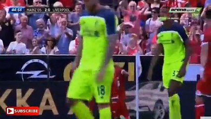 2-0 Jhon Cordoba Goal - Mainz 2-0 Liverpool - 07.08.2016