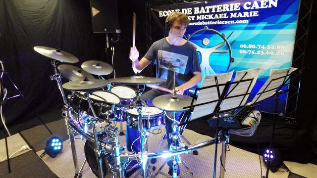 Cours de batterie CAEN Hervé et Mickael MARIE ( COUSIN RAPHAEL PSS 2016 )