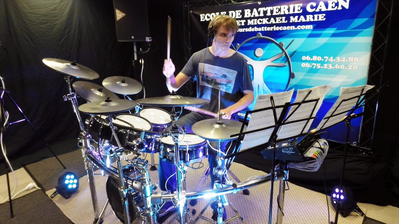 Cours de batterie CAEN Hervé et Mickael MARIE ( COUSIN RAPHAEL PSS 2016 )