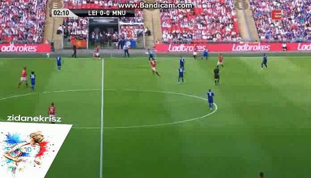Zlatan Ibrahimovic Fantastic Elastico Skills - Leicester City vs Manchester United - FA Community Shield - 07/08/2016