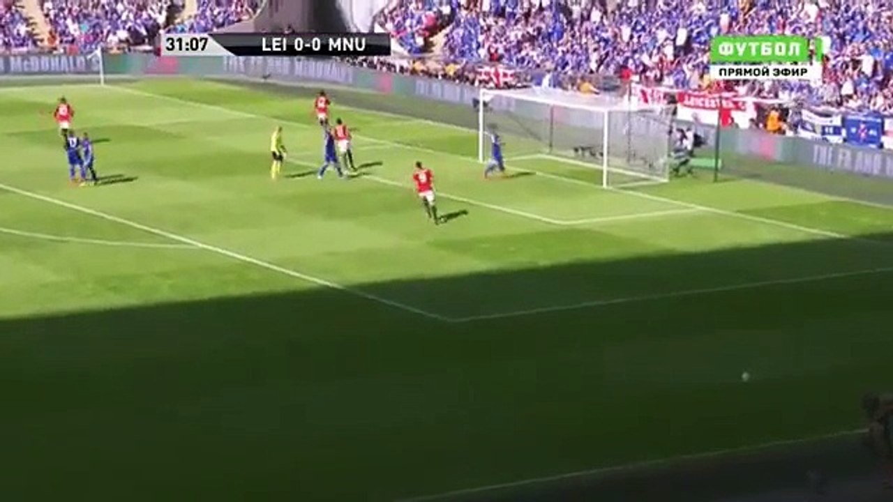 1st Half Goal & Highlights - Leicester City vs Manchester United - FA Community Shield - 07/08/2016
