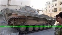 Бои между САА и ДАИШ в  артиллерийском училище к югу от Алеппо