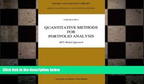 READ book  Quantitative Methods for Portfolio Analysis: MTV Model Approach (Theory and Decision