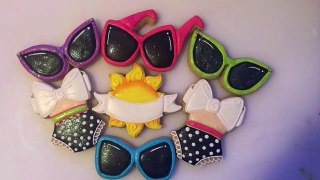 Sunglasses Decorated Sugar Cookies