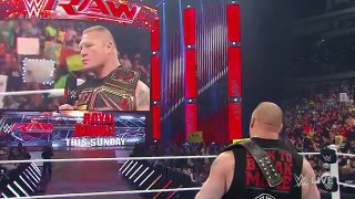 Brock Lesnar calls out Seth Rollins- Raw, January 19, 2015[by View1TV]