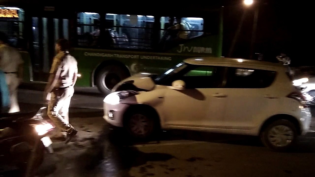 road accident at chandigarh