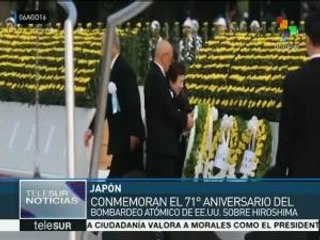Japón conmemora el 71 aniversario de bombardeo sobre Iroshima