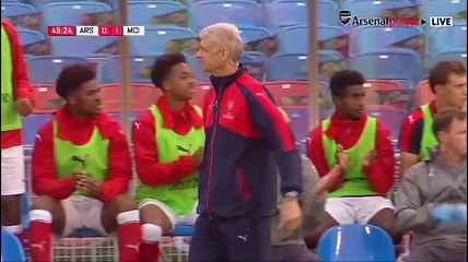 Alex Iwobi Goal - Arsenal 1-1 Manchester City - Friendly Match 2016 HD