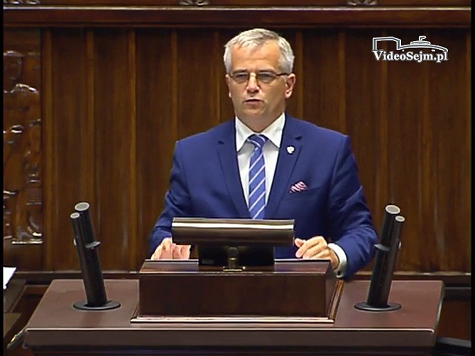 Poseł Andrzej Maciejewski - Wystąpienie z dnia 20 lipca 2016 roku.