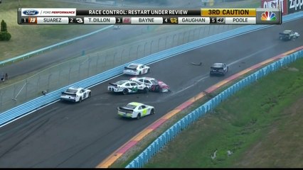 Xfinity Series 2016 Watkins Glen Restart Big One Red Flag