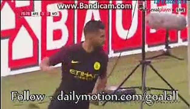 0-1 Sergio Aguero Incredible Goal HD - Arsenal vs Manchester City - Friendly Match - 07/08/2016