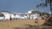 Des vagues géantes dans un spot juste magnifique - laya Puerto Nuevo in Vega Baja, Puerto Rico