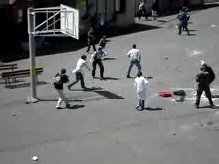 Bataille de fin d'année lycée assomption à rennes