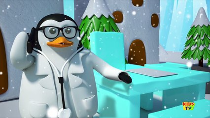 five little penguins | nursery rhymes | 3d rhymes | kids songs