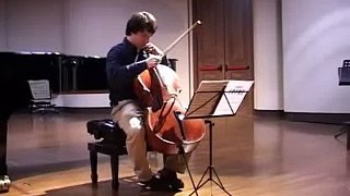 Umberto Clerici plays Crumb cello solo sonata (1° Mov)