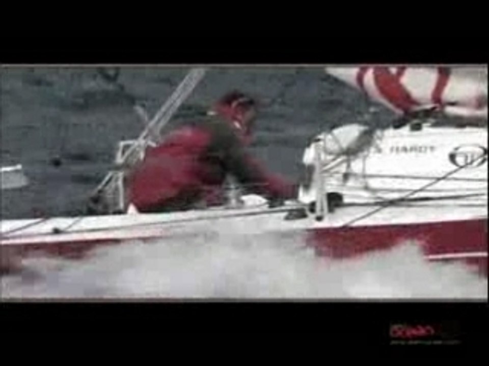 Adrien Hardy et Aurelien Ducroz (parrain du mini 6.50)
