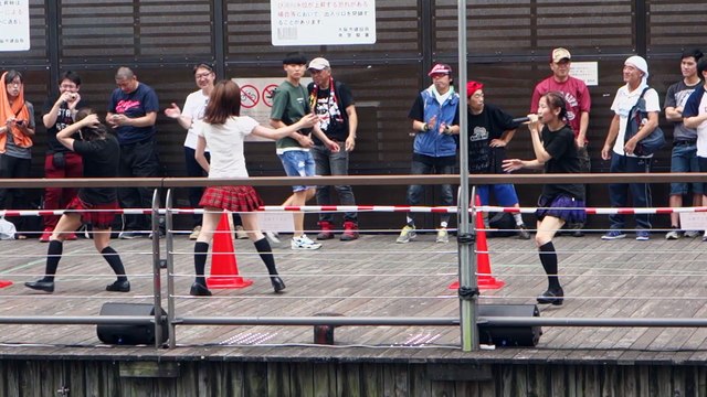 SUPER MAJI☆GIRL「WHITE BREATH (T.M.Revolution)」2016/08/07 とんぼりリバーウォーク