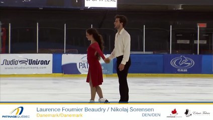 Laurence Fournier Beaudry / Nikolaj Sørensen 2016 Championnats québécois d'été - FD