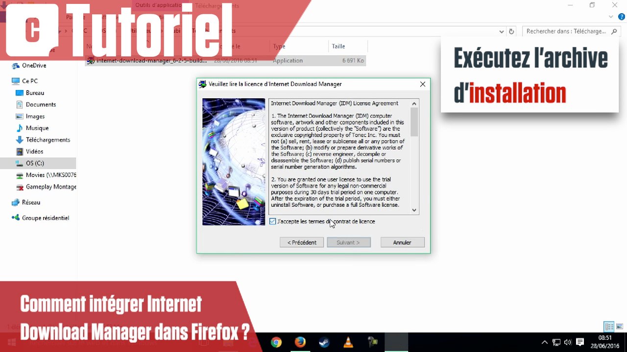 Comment intégrer Internet Download Manager dans Firefox ?