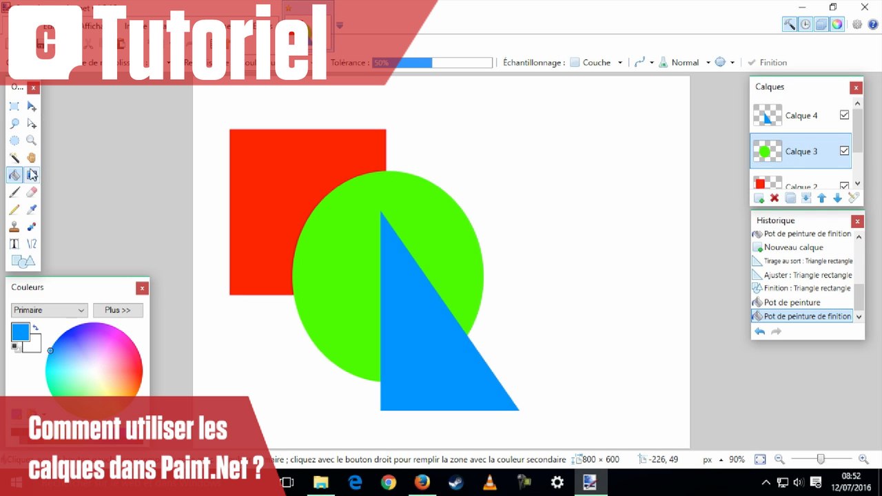 Comment utiliser les calques dans Paint.Net ?