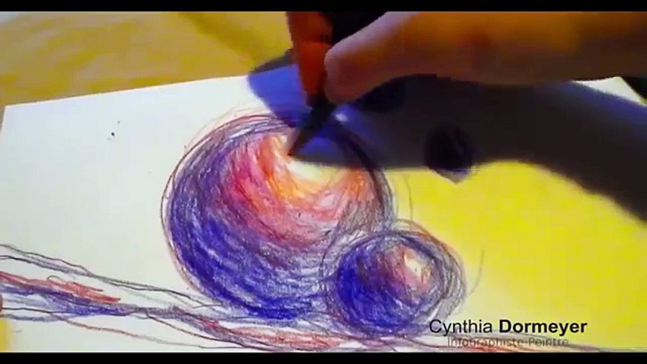 Dessin à la technique mixte