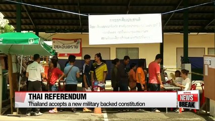 Thailand accepts new military-backed constitution
