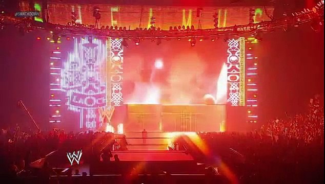 WWE Smackdown - 6/15/12 Kane save AJ and chokeslam Cm Punk and Daniel Bryan.