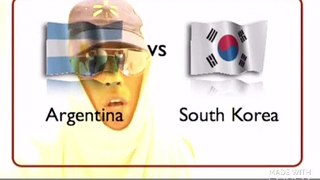 Argentina vs South Korea  Argentina 5 South Korea