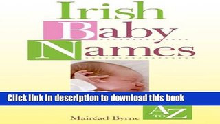 Ebook Irish Baby Names Free Online