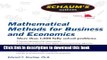 Books Schaum s Outline of Mathematical Methods for Business and Economics (Schaum s Outlines) Free