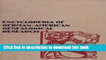 Books Encyclopedia of German-American Genealogical Research Full Online