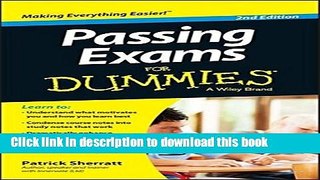 Books Passing Exams For Dummies Free Online
