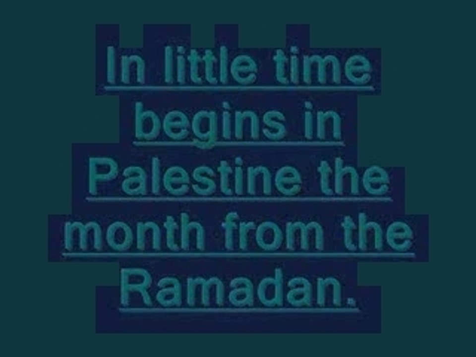 Palestine solidarity: Ramadan (in English)