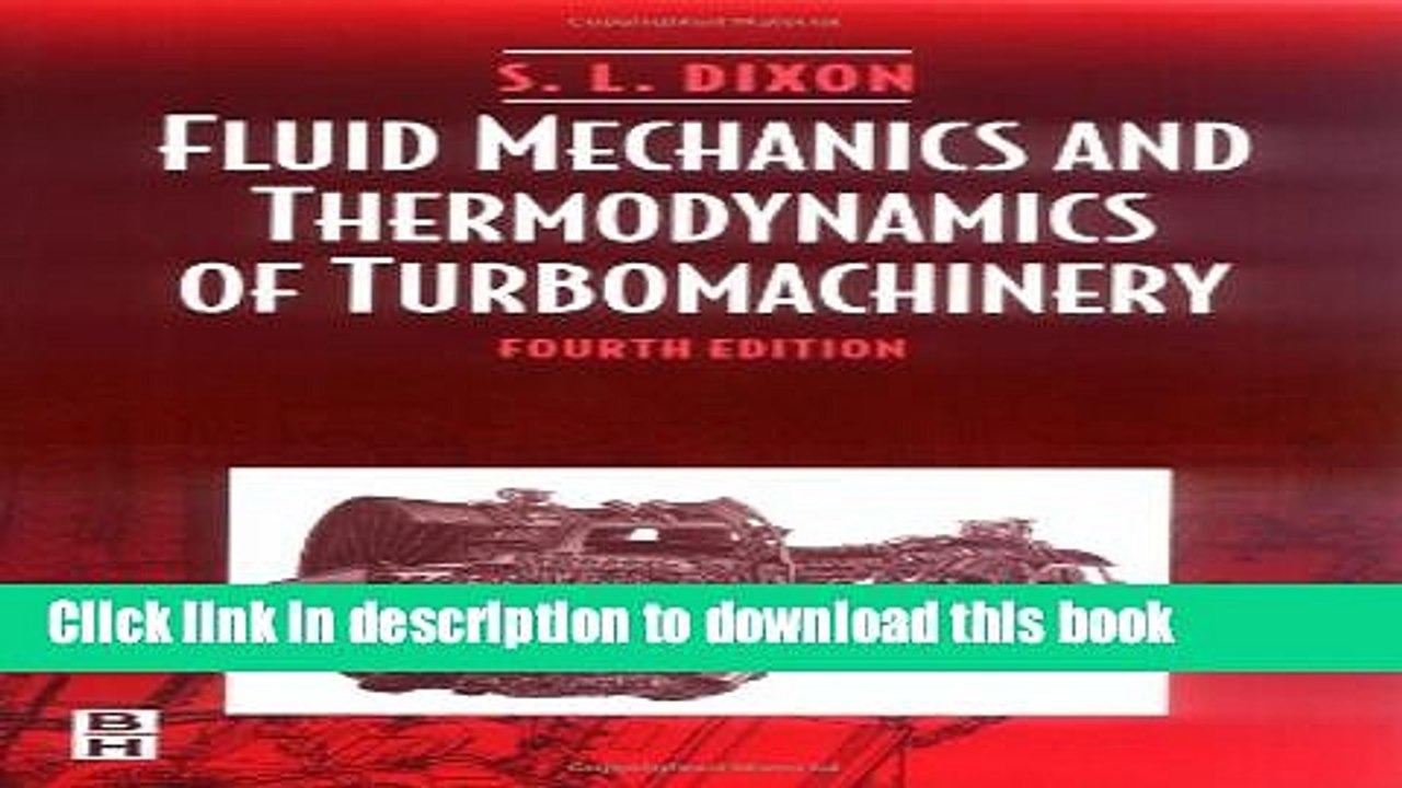 [PDF] Fluid Mechanics and Thermodynamics of Turbomachinery Full Online