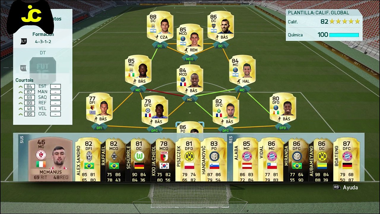 Mis plantillas FUT16