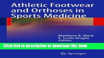 Books Athletic Footwear and Orthoses in Sports Medicine Free Online
