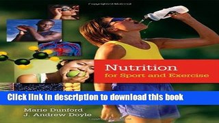 Books Nutrition for Sport and Exercise Full Online