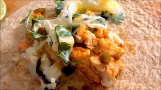 Foil Packet Ancho Fish Tacos with Pineapple Slaw
