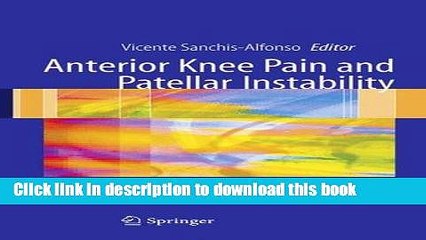 Ebook Anterior knee pain and patellar instability Free Online