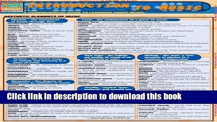 Download  Introduction To Music (Quickstudy: Academic)  Free Books