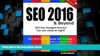 READ FREE FULL  SEO 2016   Beyond: Search engine optimization will never be the same again!