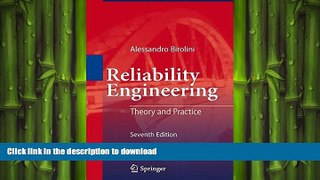 PDF ONLINE Reliability Engineering: Theory and Practice READ PDF BOOKS ONLINE