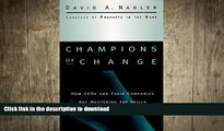 FAVORIT BOOK Champions of Change: How CEOs and Their Companies are Mastering the Skills of Radical