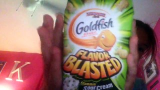 Trying sour cream and onion goldfish