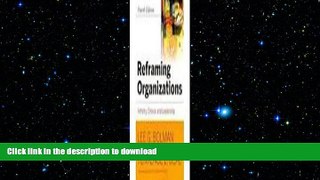 FAVORIT BOOK Reframing Organizations: Artistry, Choice, and Leadership 4th Edition with Jossey