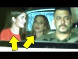 Salman Watches Sultan With Both Katrina Kaif & Girlfriend Lulia Vantur